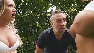 Soccer coach Keiran Lee tries to  big-tittied sexy